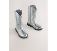 Next Stivali western al ginocchio uk1eu33 Argento