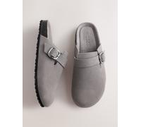Next Suede Leather Footbed Clogs eu39 Grigio