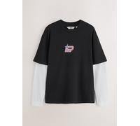 Next T Shirt a Manica lunga con Lupetto medium Nero