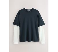 Next T Shirt a Manica lunga con Lupetto xlarge Nero