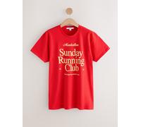 next T-shirt a maniche corte con grafica Run Club xlarge rosso