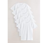 Next T Shirt a strati in cotone 100%, confezione da 5 small Bianco