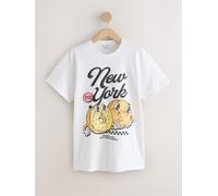 Next T Shirt con grafica di un bagel di New York medium Bianco