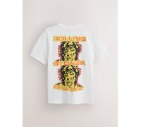 Next T Shirt con Stampa grafica della band small Bianco