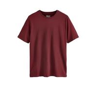 Next T-Shirt da Uomo a Girocollo 100% Cotone Rosso Borgogna M