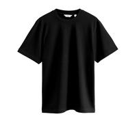 NEXT T-Shirt da Uomo in 100% Cotone, Tessuto Pesante, Design con Girocollo Nero M