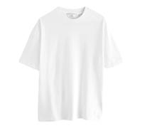 Next T-Shirt Girocollo da Uomo, Maglietta 100% Cotone Pesante, vestibilità Comoda, Bianco Bianco M