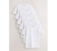 Next T-shirt Manica corta da 5 Confezione (3-16 anni) 104110cm Bianco