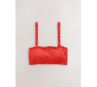 Next Top bikini a fascia con arricciature 44 rosso
