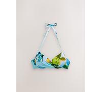 Next Top bikini imbottito con ferretto e scollo profondo blu