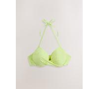 Next Top bikini imbottito con ferretto e scollo profondo giallo