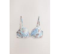Next Top bikini imbottito con spalline imbottite e decorazioni di perline. crema