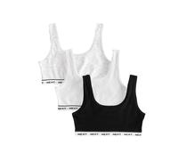 NEXT Ragazza Confezione da 3 Top Corti Nero/Bianco/Grigio 13 Anni-14 Anni