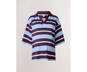 Next Top Maternità a maniche corte a righe stile rugby large blu