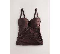 Next Top tankini a fascia contenitiva F-K Marrone
