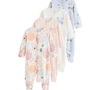 Next Unisex Bambino Confezione da 4 Tutine per Neonati in 100% Cotone con Animali Multi 3 Mesi