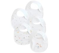 NEXT Unisex Bambino Confezione da 5 bavaglini per neonati con animali Bianco one size