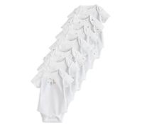 NEXT Unisex Bambino Confezione da 7 body a maniche corte per neonati White Character 12 Mesi-18 Mesi