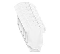 NEXT Unisex Bambino Confezione da 7 body per neonati a maniche corte Bianco essenziale 0 Mese-1 Mesi