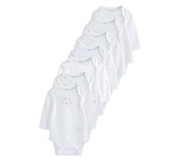 NEXT Unisex Bambino Confezione da 7 body per neonati a maniche lunghe in 100% cotone White Character 18 Mesi-24 Mesi