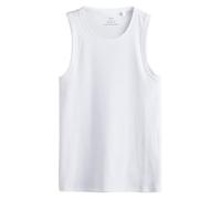 NEXT Uomini Canotta a coste - Vestibilità slim Bianco XL