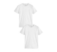 NEXT Uomini Confezione da 2 T-Shirt 100% Cotone - Slim | Standard, Sono realizzate in puro cotone con vestibilità regular