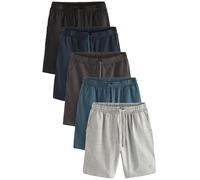 NEXT Uomini Confezione da 5 Shorts Leggeri con vestibilità Regular Black/Blue/Grey XXL