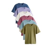 NEXT Uomini Confezione da 6 di T-Shirt di Cotone Basic - vestibilità Regular Multi XL