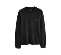 NEXT Uomini Felpa Girocollo Leggera 100% Cotone Nero L