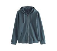NEXT Uomini Felpa Leggera con Cappuccio e Zip 100% Cotone | Standard, realizzata in morbido jersey, Cotone leggero e traspirante, Coulisse, Chiusura con zip in metallo