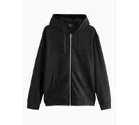NEXT Uomini Felpa Leggera con Cappuccio e Zip 100% Cotone | Standard, realizzata in morbido jersey, Cotone leggero e traspirante, Coulisse, Chiusura con zip in metallo