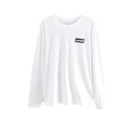 NEXT Uomini Maglia Girocollo a Maniche Lunghe Bianco 3XL