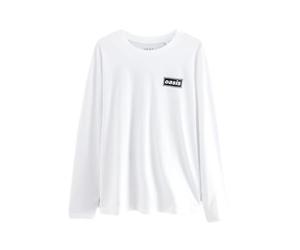 NEXT Uomini Maglia Girocollo a Maniche Lunghe Bianco 3XL