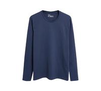 NEXT Uomini Maglia Girocollo a Maniche Lunghe Blu Marino L