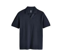 NEXT Uomini Polo in piqué a Maniche Corte con Colletto Cubano Blu Marino M