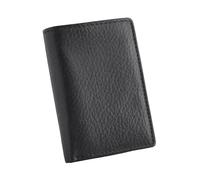 NEXT Uomini Portafoglio a tre ante in pelle ruvida Nero One size