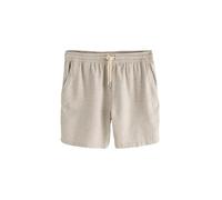 NEXT Uomini Shorts Elasticizzati in Misto Lino Neutro M