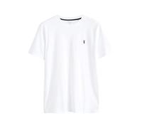 NEXT Uomini T-Shirt Attillata con Cervo in 100% Cotone Bianco XL