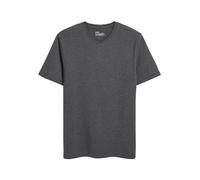 NEXT Uomini T-Shirt Basic con Scollo a V - vestibilità Regular Marna Grigio Carbone L
