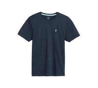 Next Uomini T-Shirt con Cervo in 100% Cotone, vestibilità Regular Blu Marino M