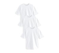 NEXT Uomini T-Shirt con vestibilità Comoda Bianco M