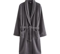 NEXT Uomini Vestaglia Towelling in cotone Grigio antracite L