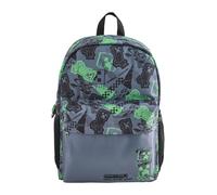 Next Zaino 'Minecraft' grigio basalto / verde chiaro / nero Bambini Next One Size