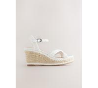 Next Zeppe incrociate Forever Comfort Plait Bianco