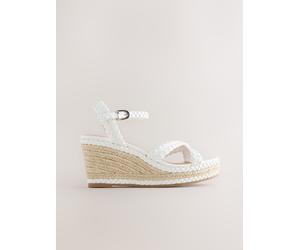 Next Zeppe incrociate Forever Comfort Plait Bianco