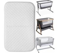 Next2Me - Materasso per culla Chicco & Tutti Bambini Next to Me, lavabile, anallergico, fodera trapuntata rimovibile, extra spesso, dimensioni 200 x 130 cm