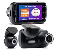 Nextbase 222XR Dash Cam per auto doppia, telecamera auto Full HD 1080p/30fps, DVR, visione 6 corsie a 140°, sensori di parcheggio posteriori e retrocamera auto, sensori movimento G-Sensor