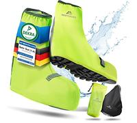 Nextcover Copriscarpe universale per bicicletta, 100% antivento e impermeabile, per una protezione efficace contro l'umidità, protezione riflettente, copriscarpe per bicicletta (giallo, 44-46)