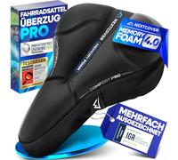 Nextcover® Coprisella per bicicletta CoverPro con [Memory Foam 4.0] - Ergonomico Gel Coprisella per bicicletta - Coprisella imbottito I Cuscino per bicicletta per uomo e donna