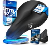 NEXTCOVER® CoverOne - Coprisella universale in gel per bicicletta, con parapioggia [Memory Foam], con imbottitura, per donna e uomo, con imbottitura in gel